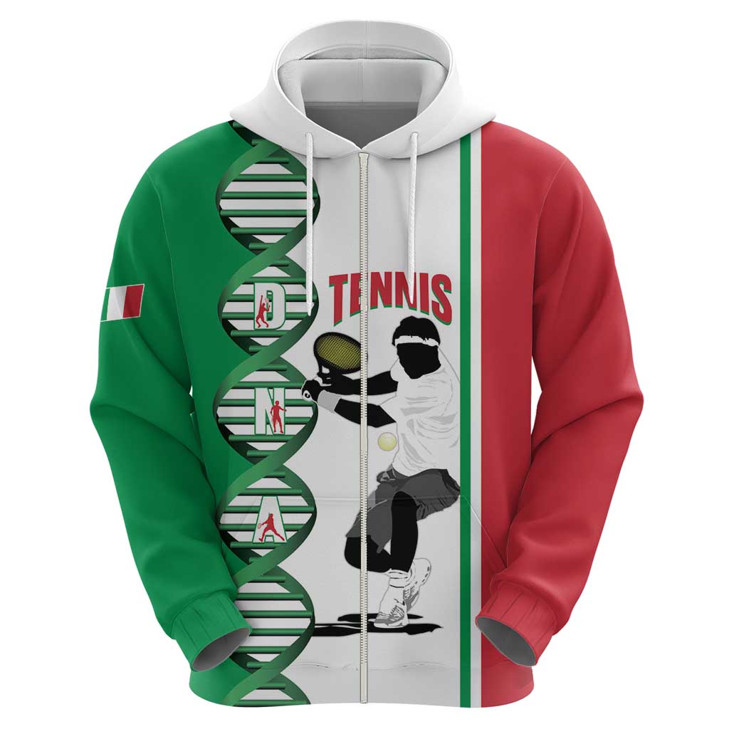 Personalised Italy Tennis Hoodie Its In My DNA - Wonder Print Shop