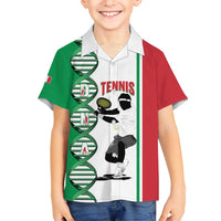 Personalised Italy Tennis Kid Hawaiian Shirt Its In My DNA - Wonder Print Shop