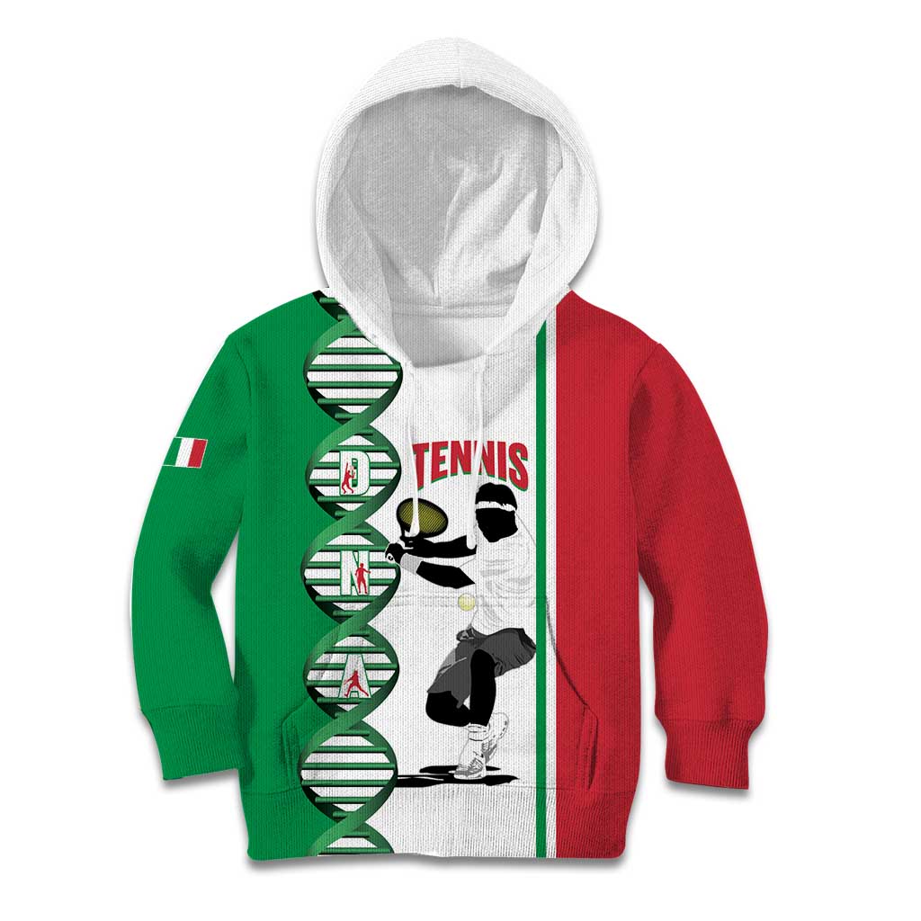 Personalised Italy Tennis Kid Hoodie Its In My DNA - Wonder Print Shop