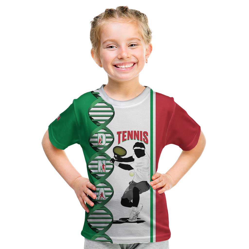 Personalised Italy Tennis Kid T Shirt Its In My DNA - Wonder Print Shop