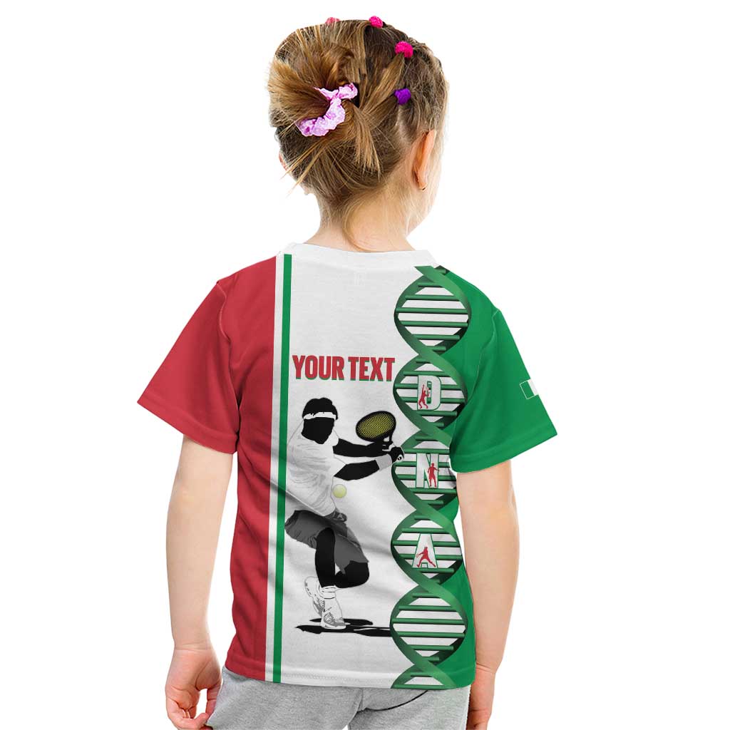 Personalised Italy Tennis Kid T Shirt Its In My DNA - Wonder Print Shop