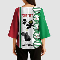 Personalised Italy Tennis Kimono Sleeve Blouse Its In My DNA - Wonder Print Shop