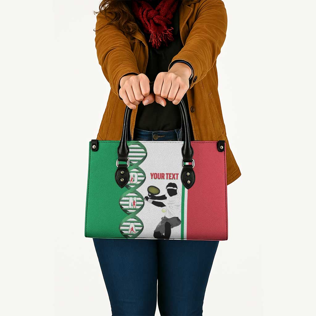 Personalised Italy Tennis Leather Bag Its In My DNA - Wonder Print Shop