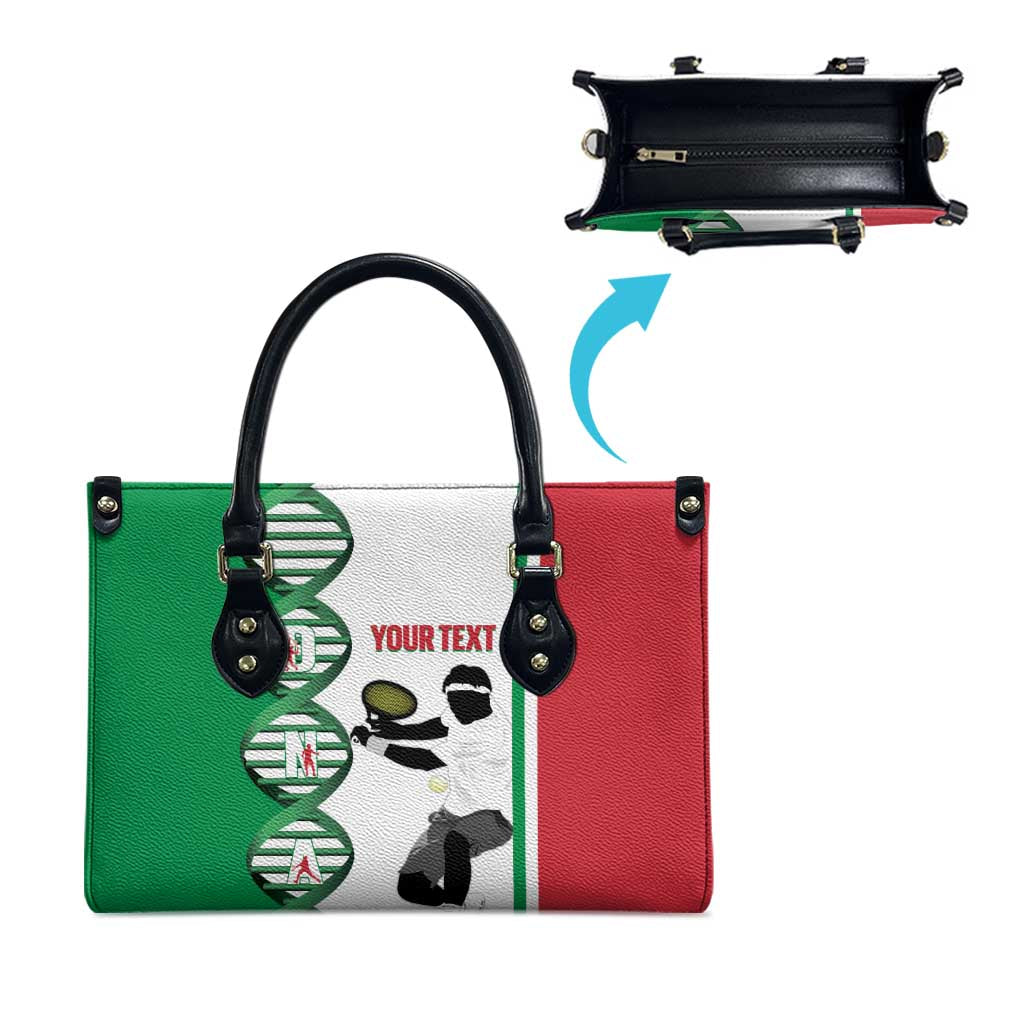 Personalised Italy Tennis Leather Bag Its In My DNA - Wonder Print Shop