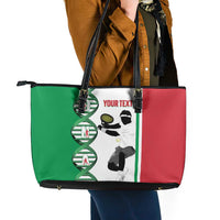 Personalised Italy Tennis Leather Tote Bag Its In My DNA - Wonder Print Shop