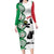 Personalised Italy Tennis Long Sleeve Bodycon Dress Its In My DNA - Wonder Print Shop
