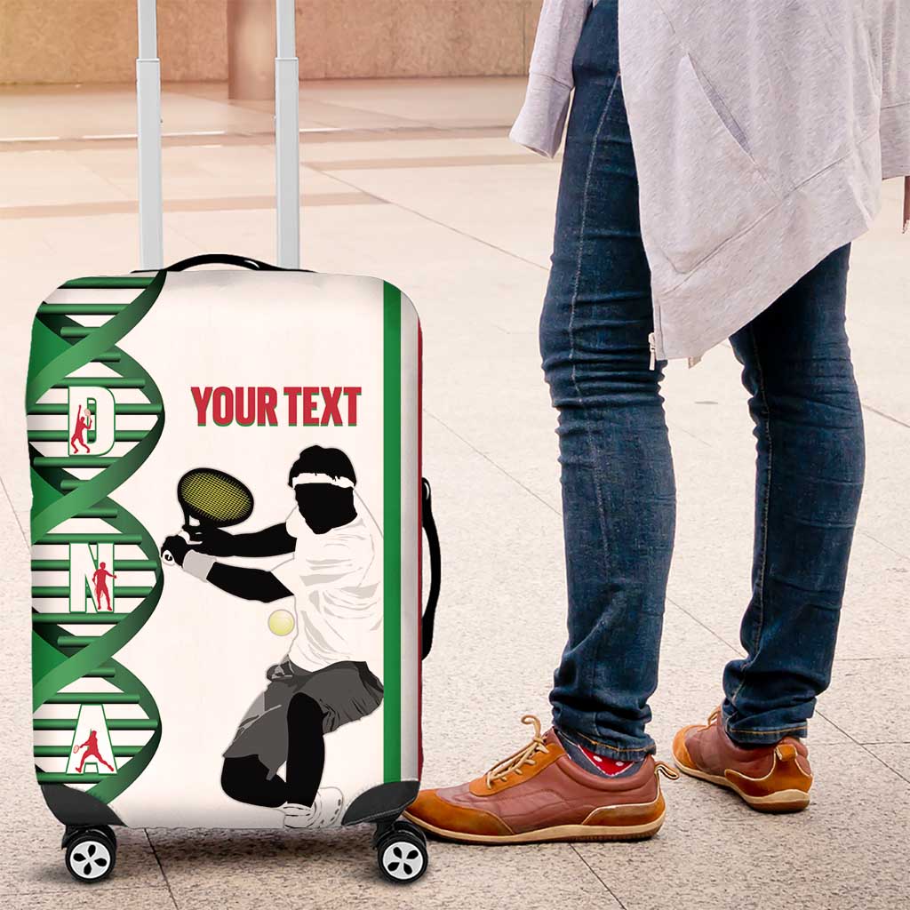 Personalised Italy Tennis Luggage Cover Its In My DNA - Wonder Print Shop