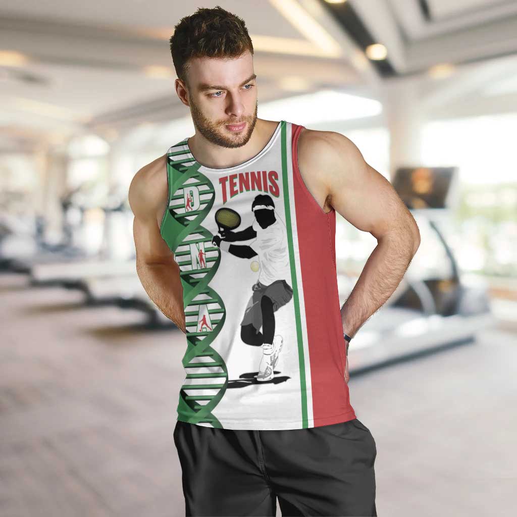 Personalised Italy Tennis Men Tank Top Its In My DNA - Wonder Print Shop