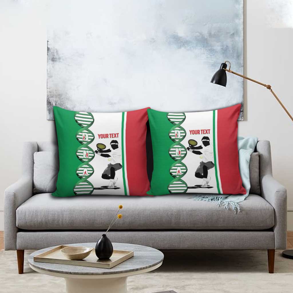 Personalised Italy Tennis Pillow Cover Its In My DNA - Wonder Print Shop