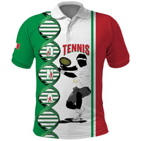 Personalised Italy Tennis Polo Shirt Its In My DNA - Wonder Print Shop