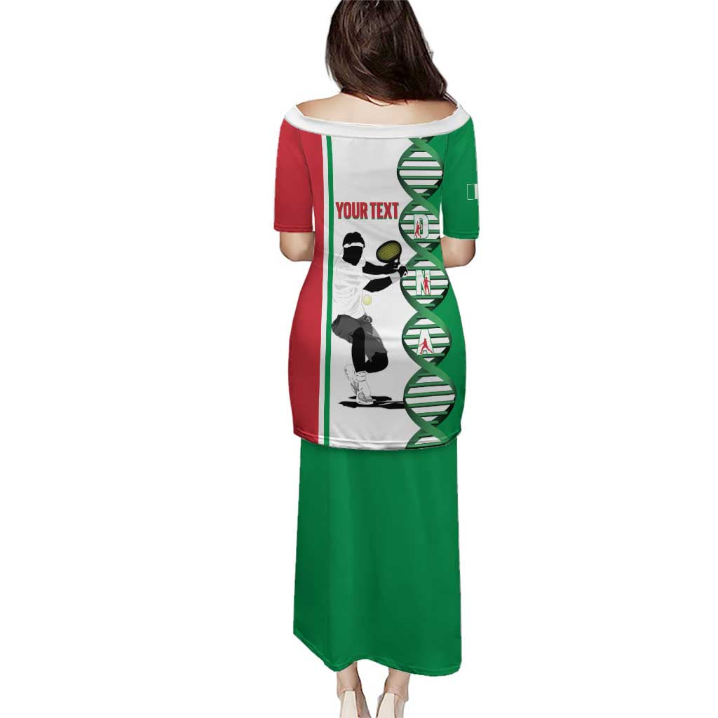 Personalised Italy Tennis Puletasi Its In My DNA - Wonder Print Shop