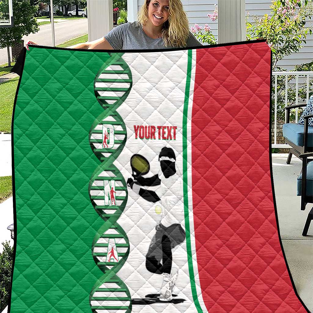 Personalised Italy Tennis Quilt Its In My DNA - Wonder Print Shop
