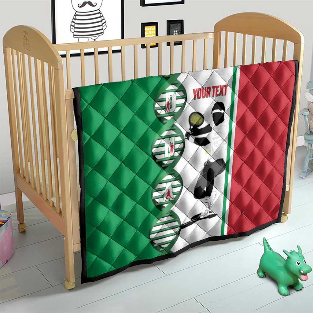 Personalised Italy Tennis Quilt Its In My DNA - Wonder Print Shop