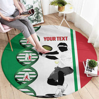 Personalised Italy Tennis Round Carpet Its In My DNA - Wonder Print Shop