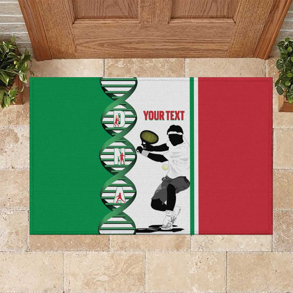 Personalised Italy Tennis Rubber Doormat Its In My DNA - Wonder Print Shop