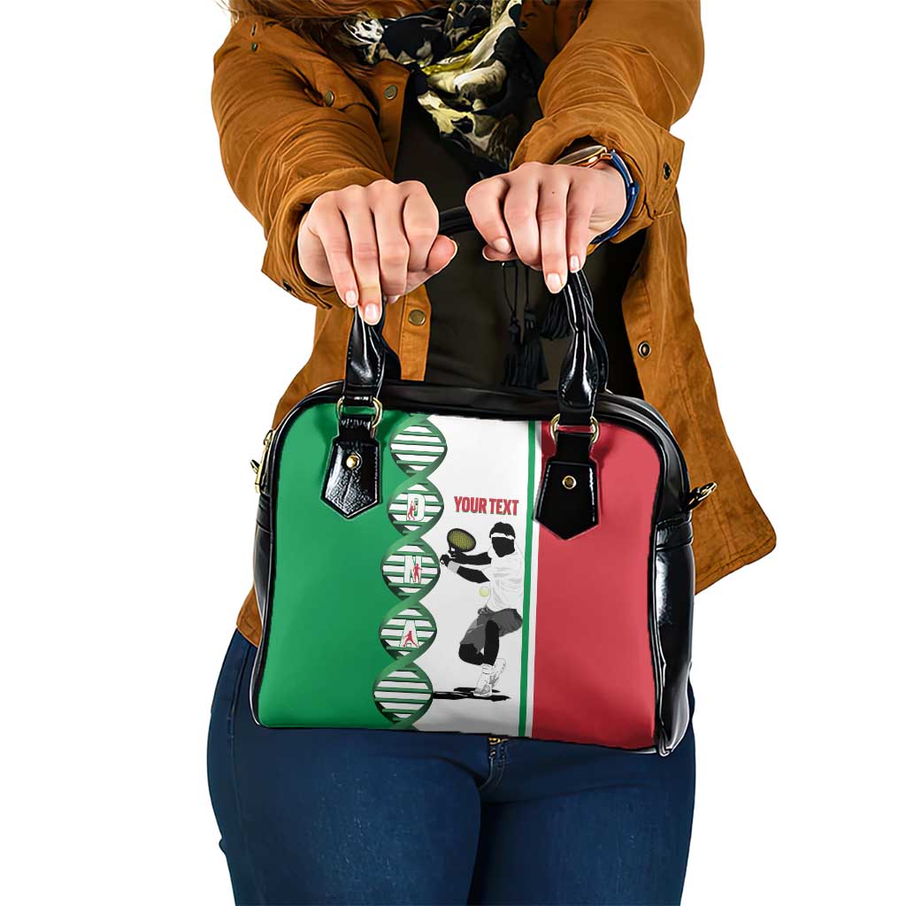 Personalised Italy Tennis Shoulder Handbag Its In My DNA - Wonder Print Shop