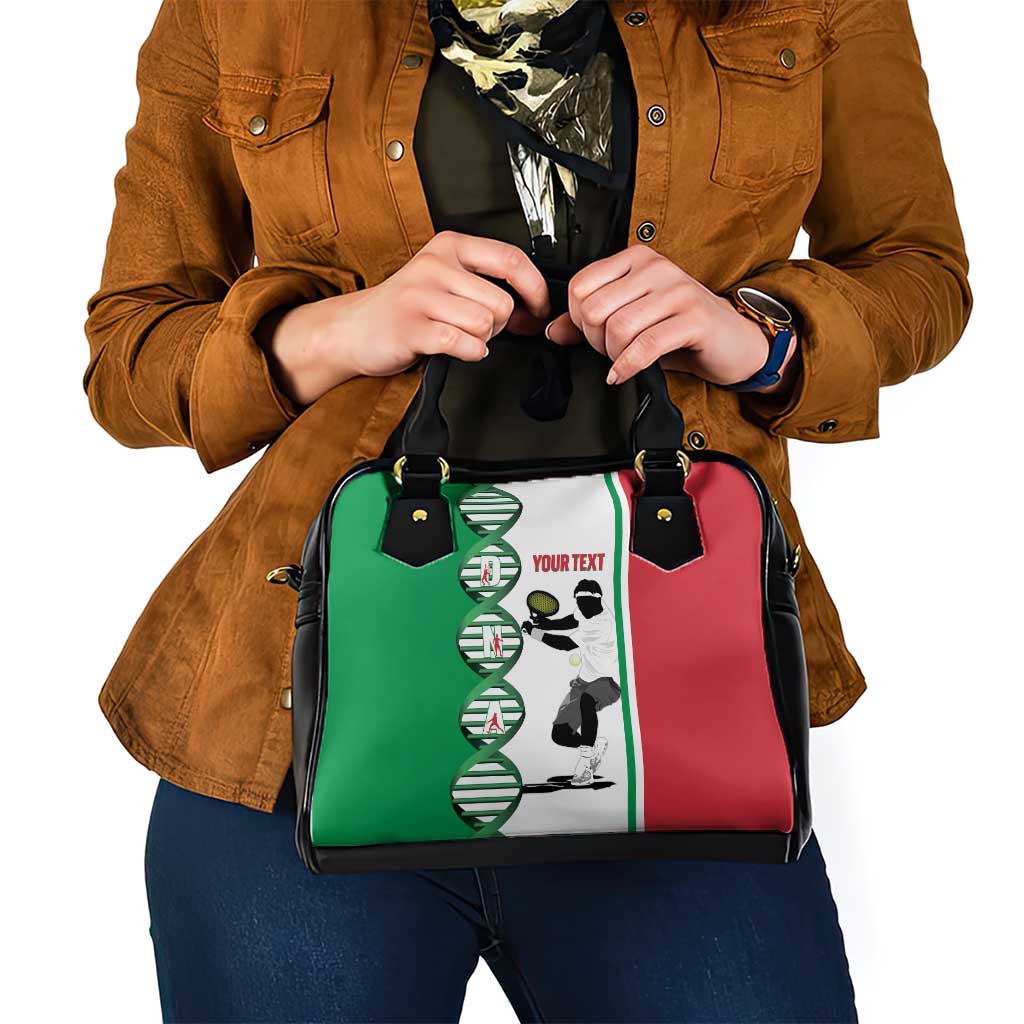 Personalised Italy Tennis Shoulder Handbag Its In My DNA - Wonder Print Shop
