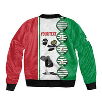 Personalised Italy Tennis Sleeve Zip Bomber Jacket Its In My DNA - Wonder Print Shop