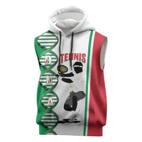 Personalised Italy Tennis Sleeveless Hoodie Its In My DNA - Wonder Print Shop