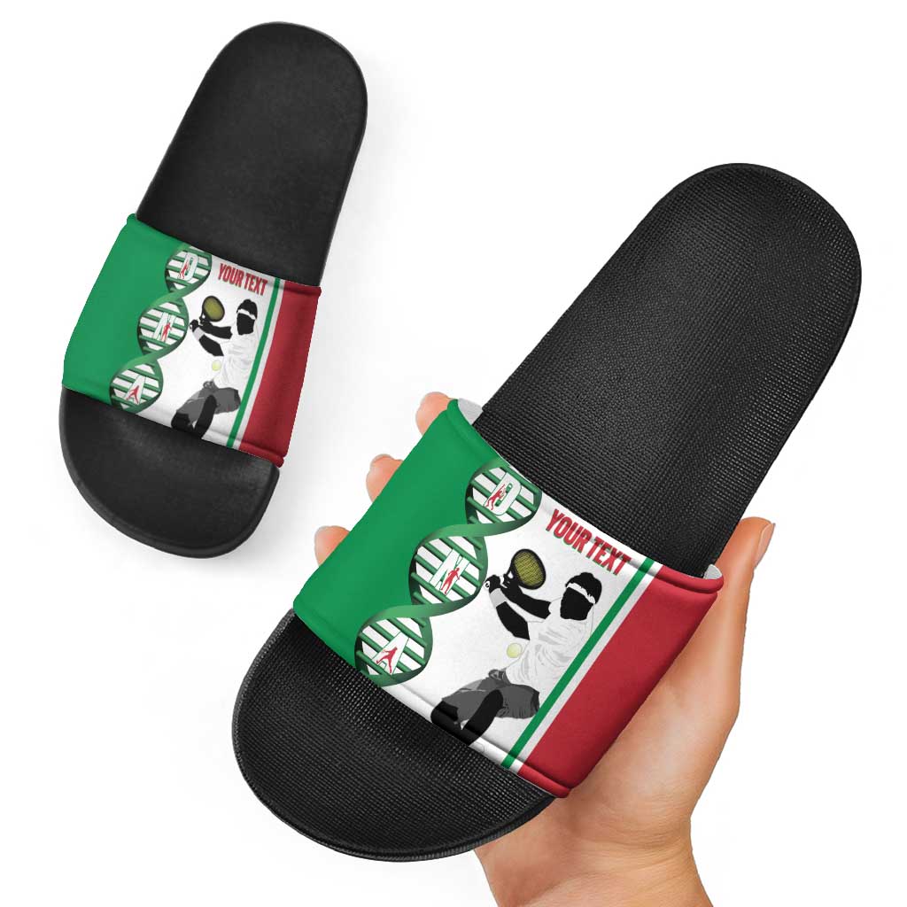 Personalised Italy Tennis Slide Sandals Its In My DNA - Wonder Print Shop