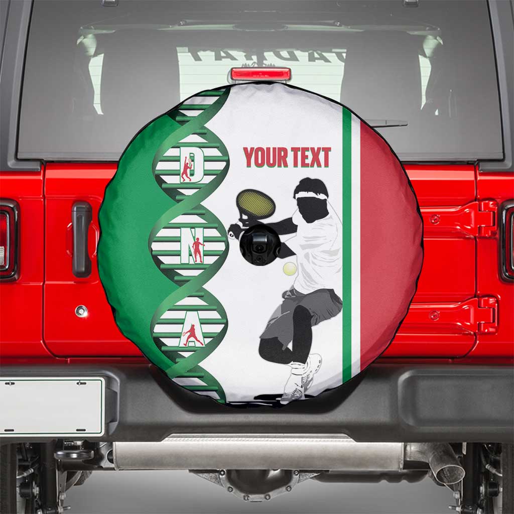 Personalised Italy Tennis Spare Tire Cover Its In My DNA - Wonder Print Shop