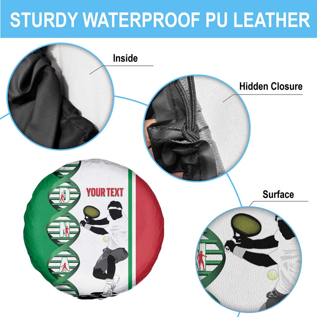 Personalised Italy Tennis Spare Tire Cover Its In My DNA - Wonder Print Shop