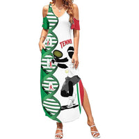 Personalised Italy Tennis Summer Maxi Dress Its In My DNA - Wonder Print Shop