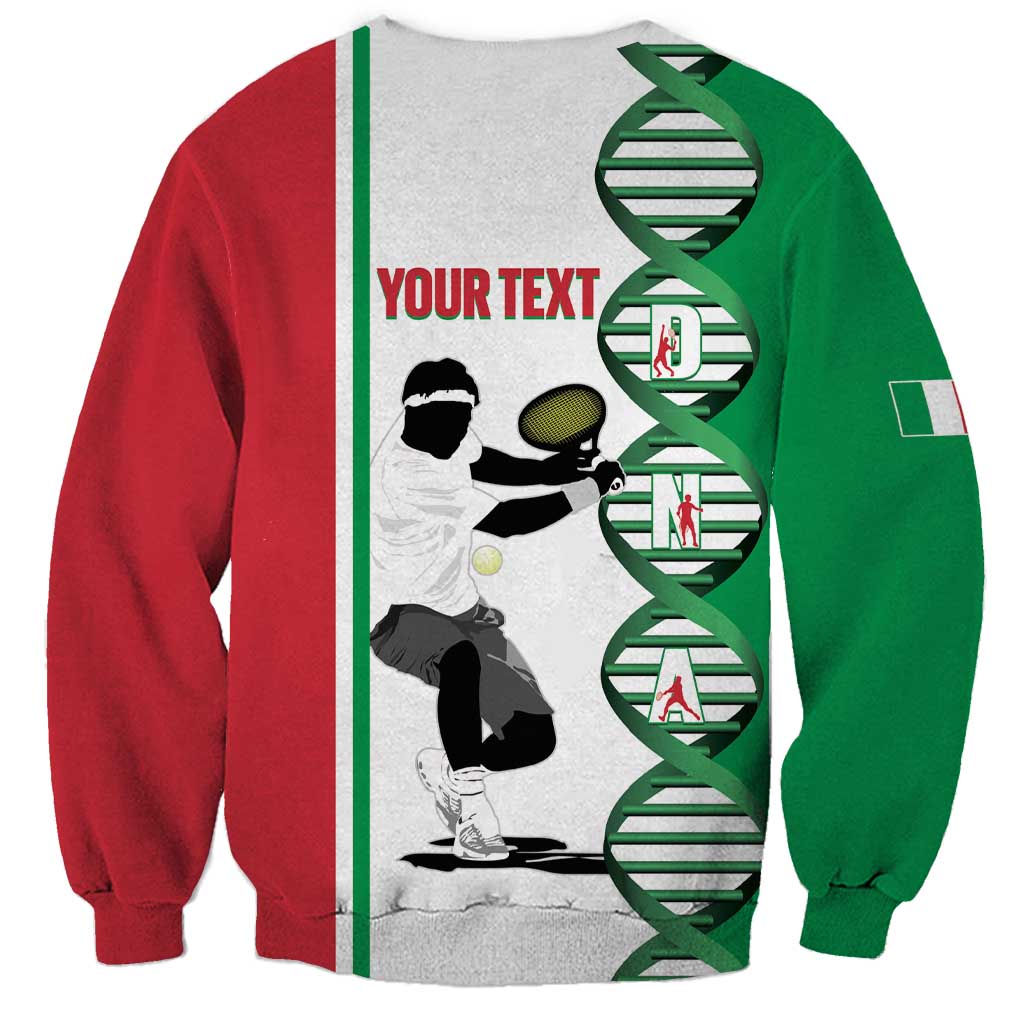 Personalised Italy Tennis Sweatshirt Its In My DNA - Wonder Print Shop