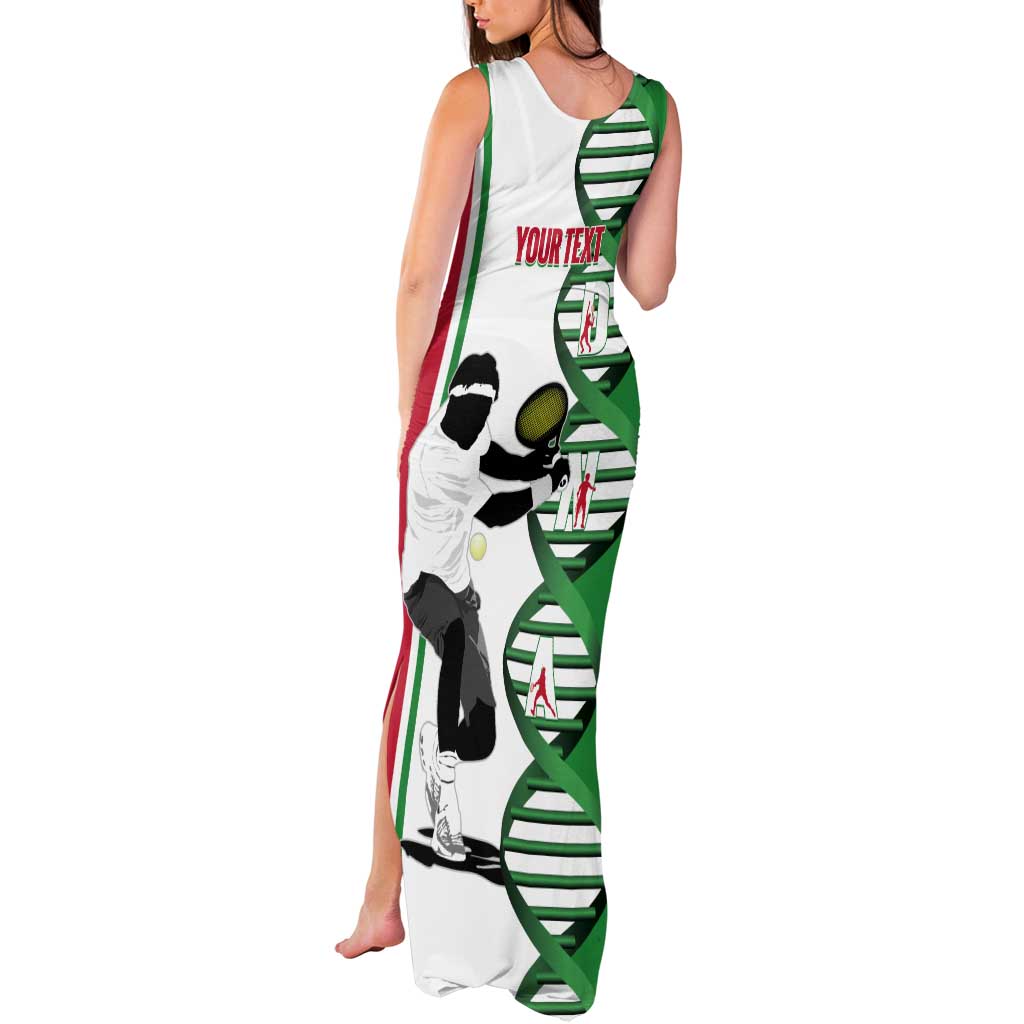 Personalised Italy Tennis Tank Maxi Dress Its In My DNA - Wonder Print Shop