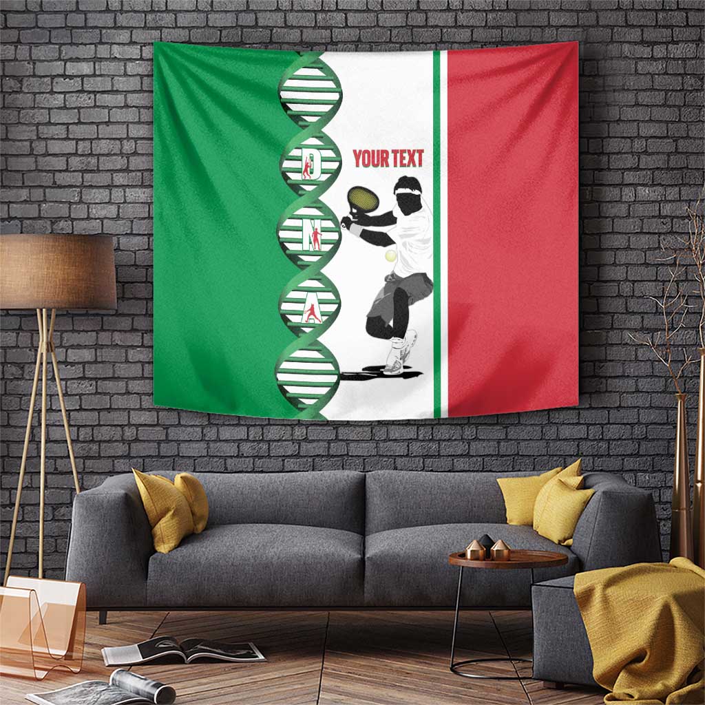 Personalised Italy Tennis Tapestry Its In My DNA - Wonder Print Shop
