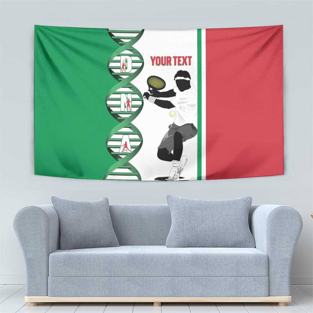 Personalised Italy Tennis Tapestry Its In My DNA - Wonder Print Shop