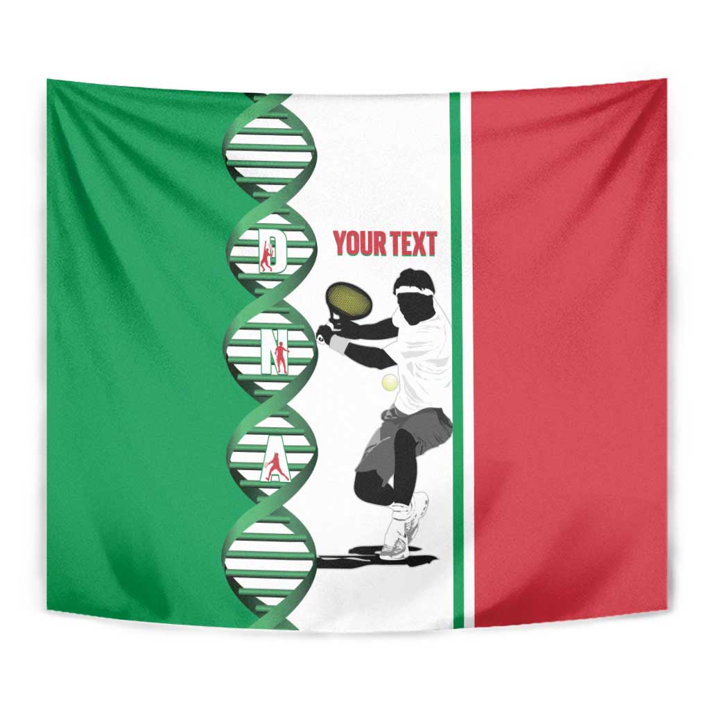 Personalised Italy Tennis Tapestry Its In My DNA - Wonder Print Shop