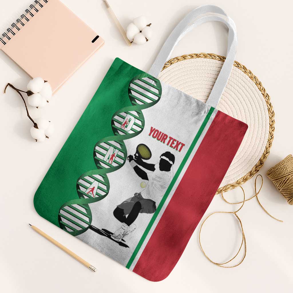 Personalised Italy Tennis Tote Bag Its In My DNA - Wonder Print Shop