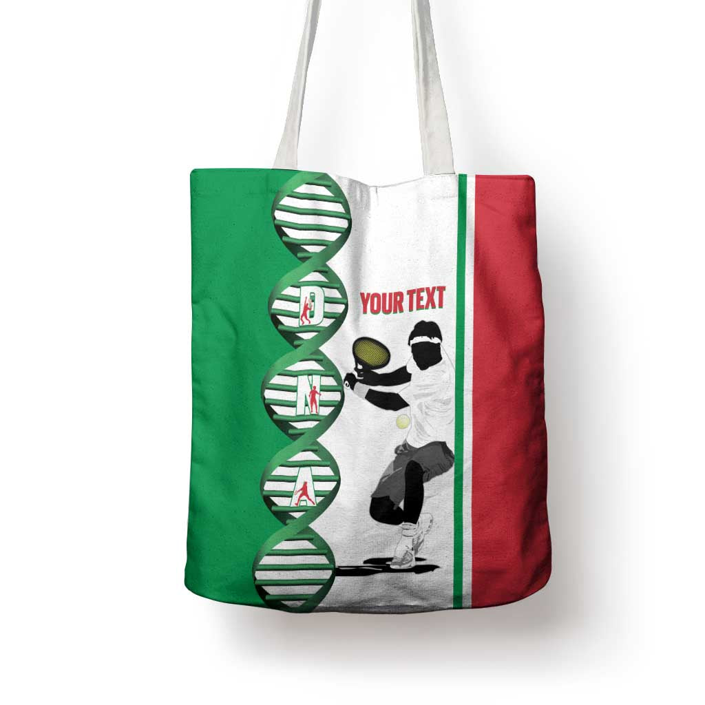 Personalised Italy Tennis Tote Bag Its In My DNA - Wonder Print Shop