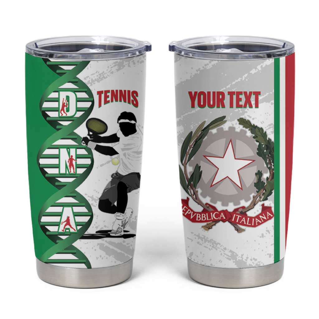 Personalised Italy Tennis Tumbler Cup Its In My DNA - Wonder Print Shop