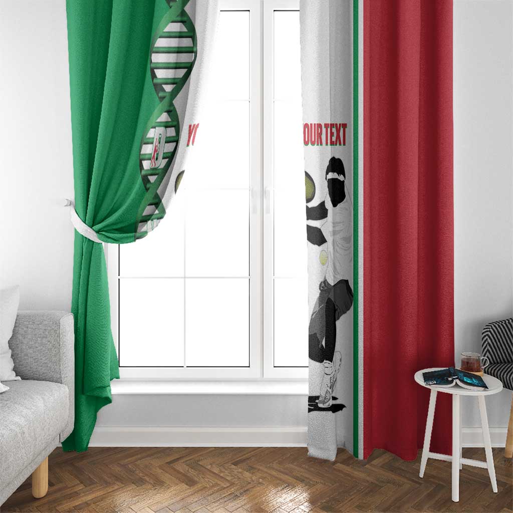 Personalised Italy Tennis Window Curtain Its In My DNA - Wonder Print Shop