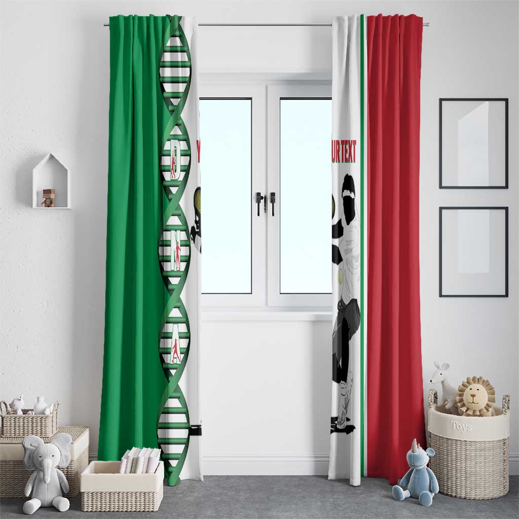 Personalised Italy Tennis Window Curtain Its In My DNA - Wonder Print Shop