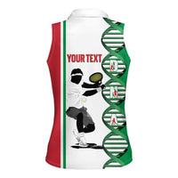 Personalised Italy Tennis Women Sleeveless Polo Shirt Its In My DNA - Wonder Print Shop