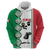 Personalised Italy Tennis Zip Hoodie Its In My DNA - Wonder Print Shop