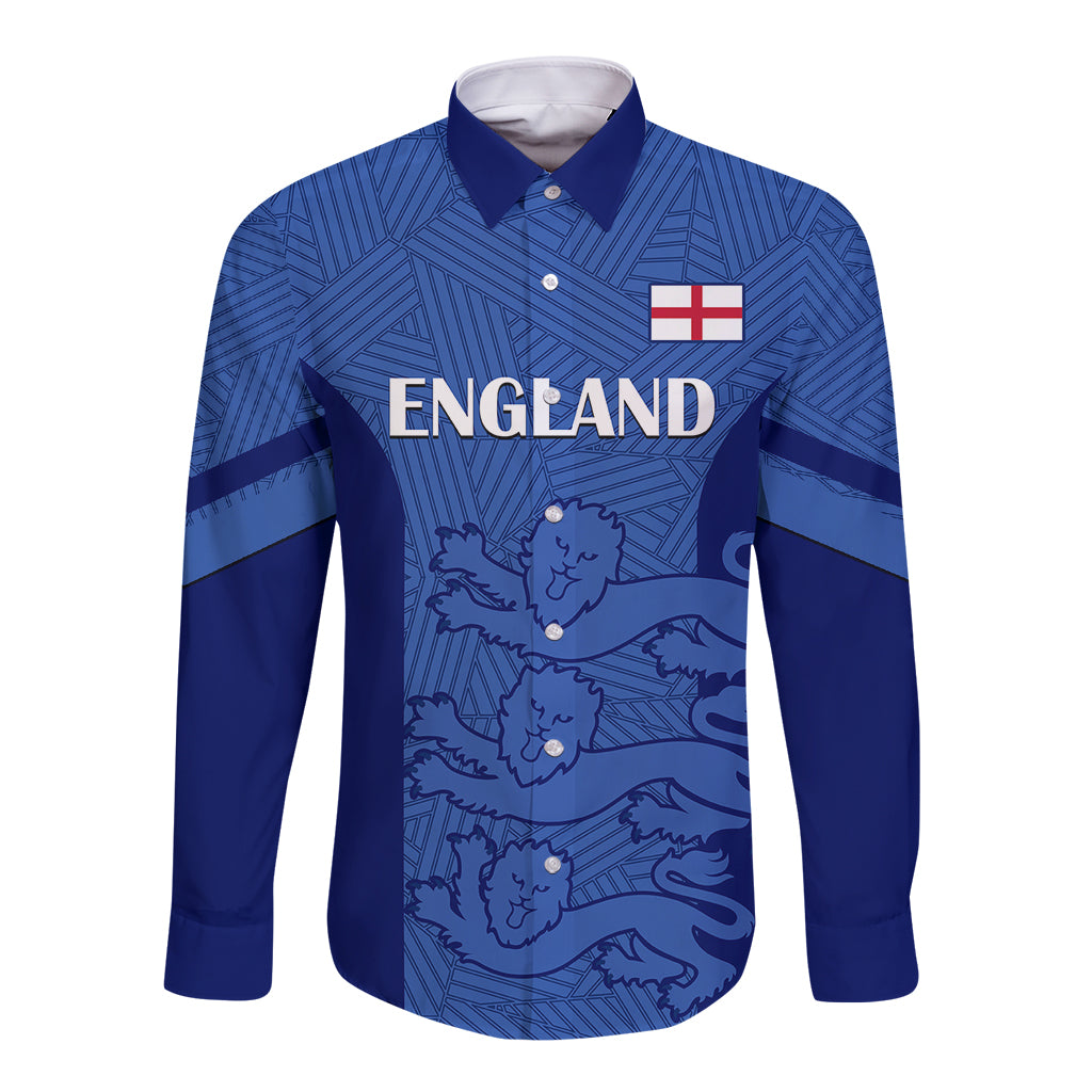 England Football Long Sleeve Button Shirt Go Lionesses 2023 World Cup - Wonder Print Shop