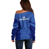 England Football Off Shoulder Sweater Go Lionesses 2023 World Cup - Wonder Print Shop
