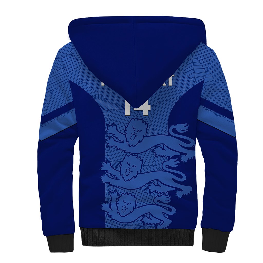 Custom England Football Sherpa Hoodie Go Lionesses 2023 World Cup - Wonder Print Shop