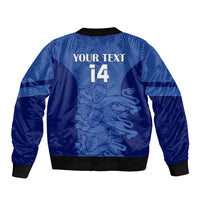 Custom England Football Sleeve Zip Bomber Jacket Go Lionesses 2023 World Cup - Wonder Print Shop