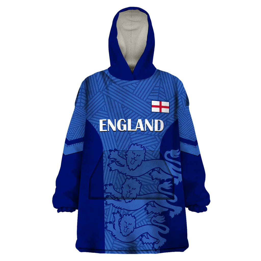 Custom England Football Wearable Blanket Hoodie Go Lionesses 2023 World Cup - Wonder Print Shop