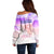 Japan Football Off Shoulder Sweater Go Nadeshiko 2023 World Cup - Wonder Print Shop