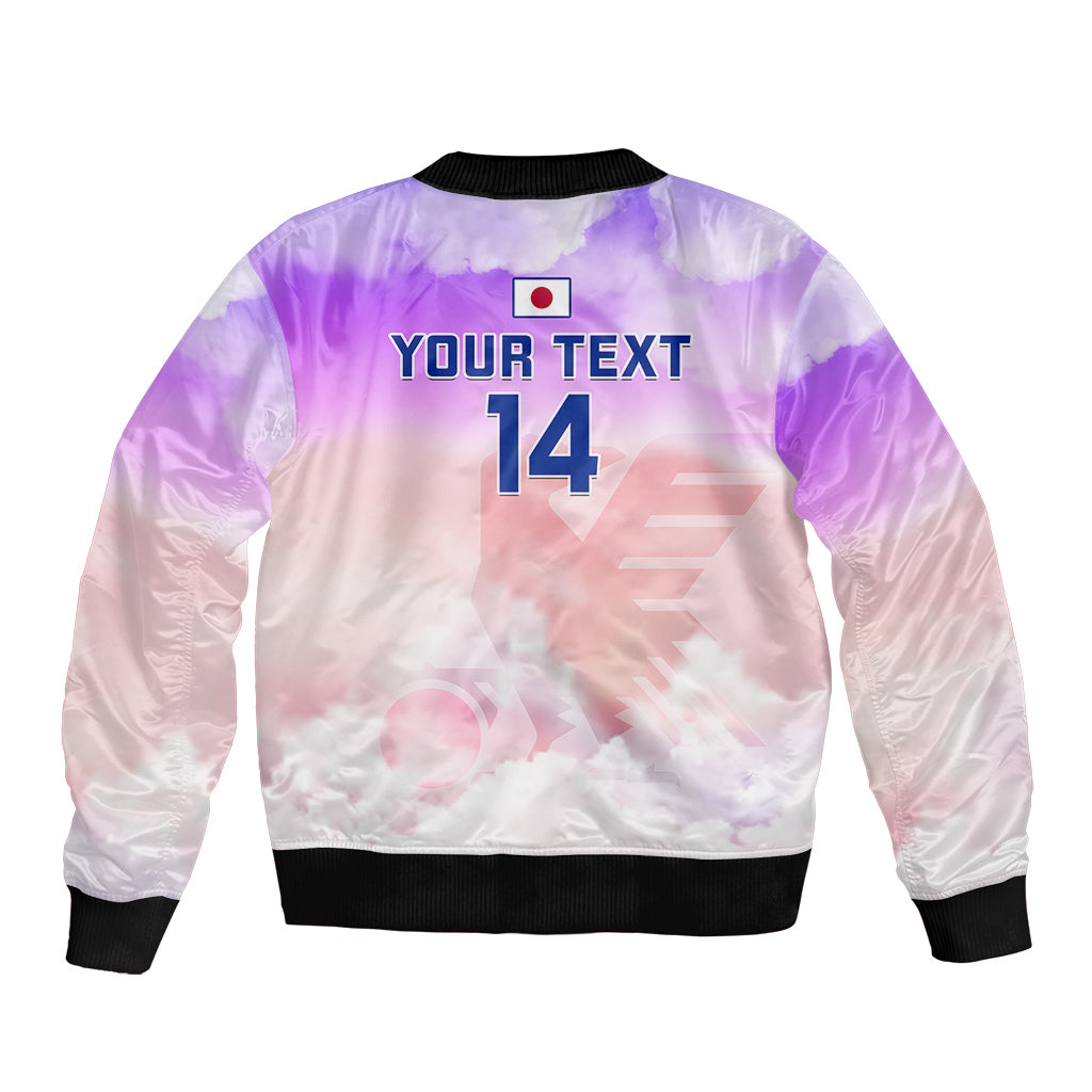 Custom Japan Football Sleeve Zip Bomber Jacket Go Nadeshiko 2023 World Cup - Wonder Print Shop