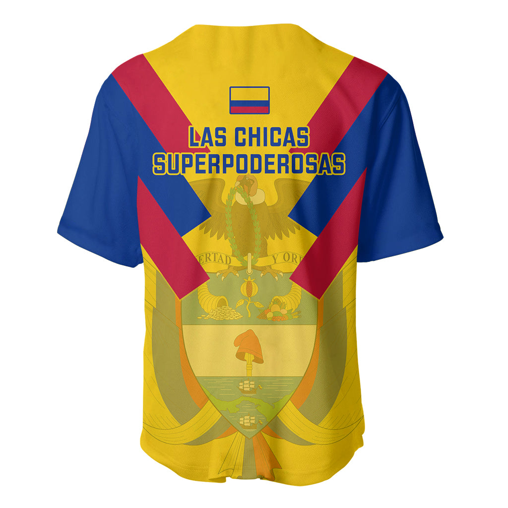 Colombia Football Baseball Jersey Las Chicas Superpoderosas 2023 World Cup - Wonder Print Shop
