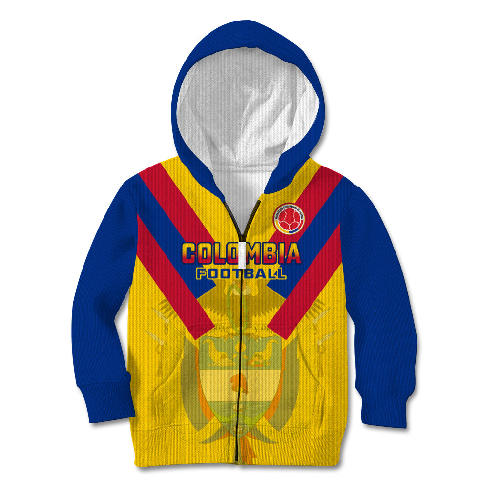 Colombia Football Kid Hoodie Las Chicas Superpoderosas 2023 World Cup - Wonder Print Shop