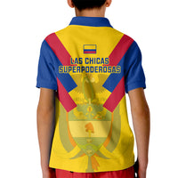 Colombia Football Kid Polo Shirt Las Chicas Superpoderosas 2023 World Cup - Wonder Print Shop