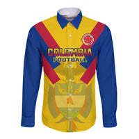 Colombia Football Long Sleeve Button Shirt Las Chicas Superpoderosas 2023 World Cup - Wonder Print Shop